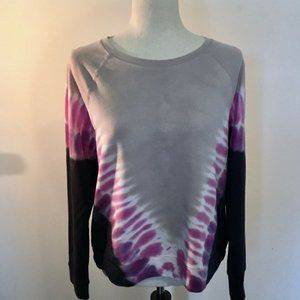 Beach Lunch Lounge Tie-dye Tillie Sweatshirt in Magenta Berry Size M